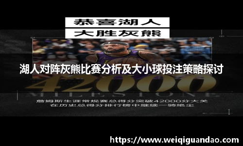 湖人对阵灰熊比赛分析及大小球投注策略探讨